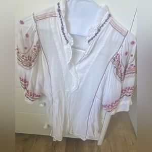 Anthropologie embroided top